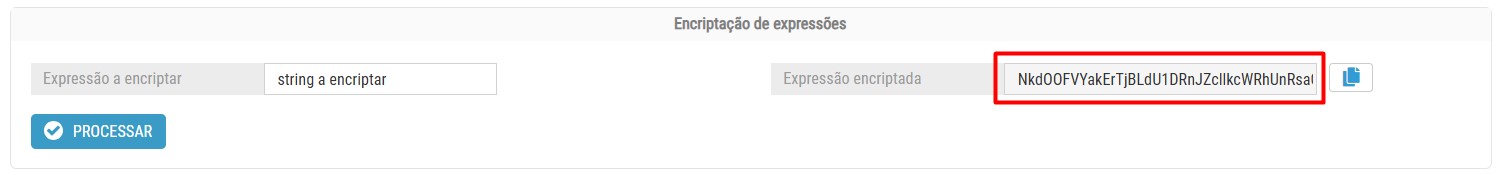 Features - expression encryption result